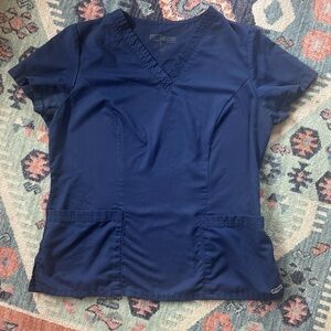 Navy Blue Grey’s Anatomy Scrub Top